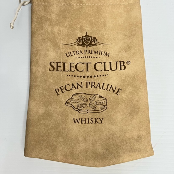 Pecan praline tan faux leather tie bag NEW 7x10” - Picture 4 of 6